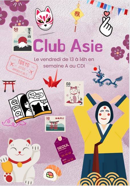 Affiche Club Asie St Vincent de paul