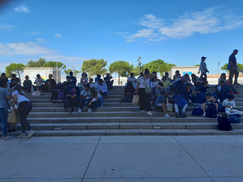 Journée d'intégration à la Grotte Cosquer à Marseille pour les élèves de sixième du collège Saint Vincent de Paul à Marseille