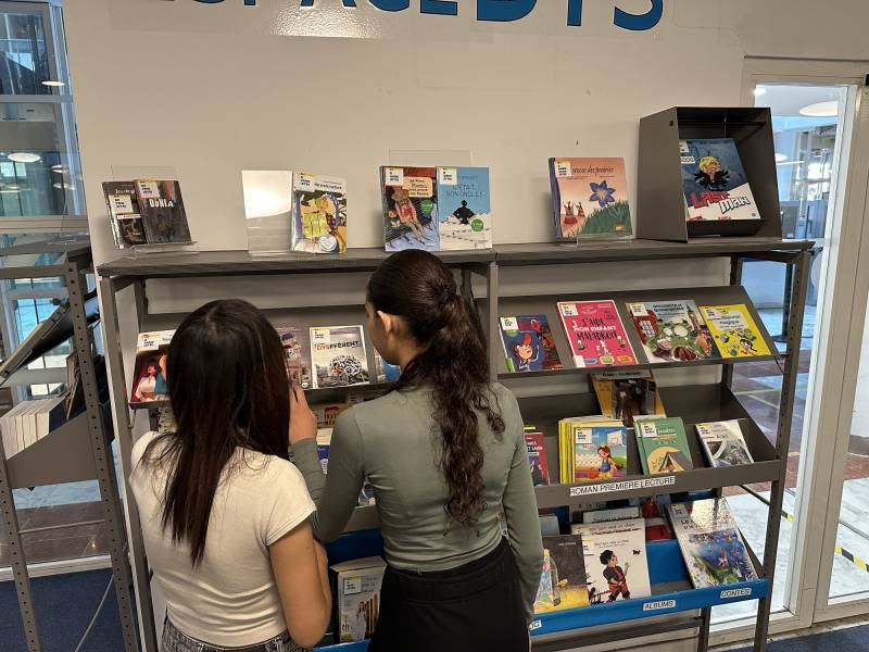 Les cinquièmes SEGPA du collège Saint Vincent de Paul à la bibliothèque de l'Alcazar à Marseille