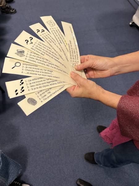 Les cinquièmes SEGPA du collège Saint Vincent de Paul à la bibliothèque de l'Alcazar à Marseille