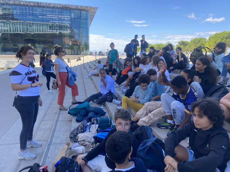 Journée d'intégration à la Grotte Cosquer à Marseille pour les élèves de sixième du collège Saint Vincent de Paul à Marseille