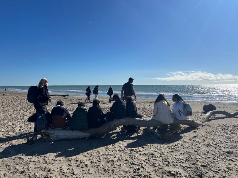 Sortie en Camargue pour la classe de 5B du collège St Vincent de Paul Marseille