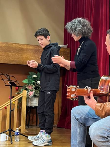 Initiation culturelle au Flamenco pour la classe de 5A du collège St Vincent de Paul Marseille