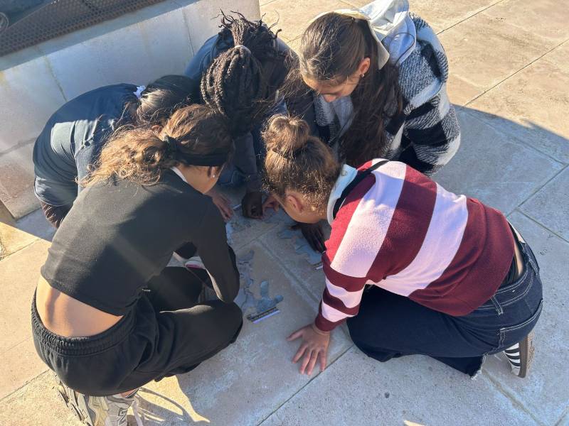 A la découverte de la faune et la flore au Fort St Nicolas de la classe de sixième du collège St Vincent de Paul Marseille