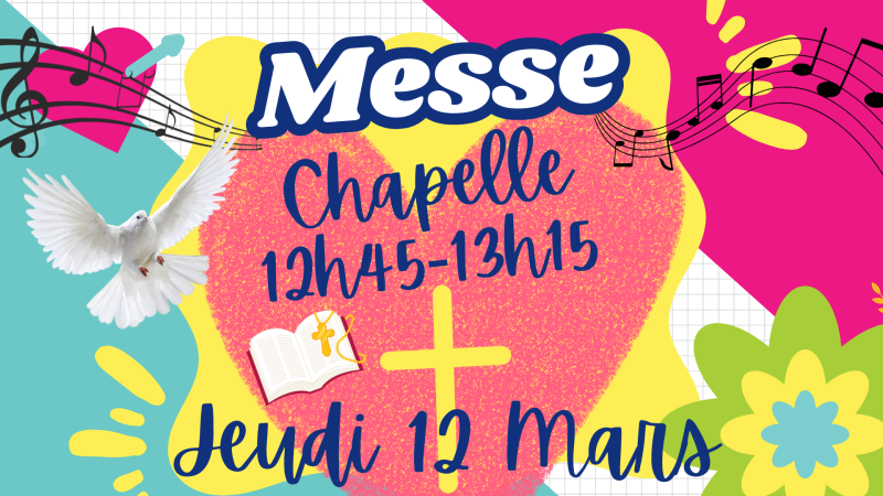 Messe à la chapelle du collège St Vincent de Paul marseille 13006