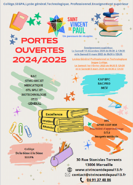 Notre zone d'activité pour ce service Collège général catholique privé